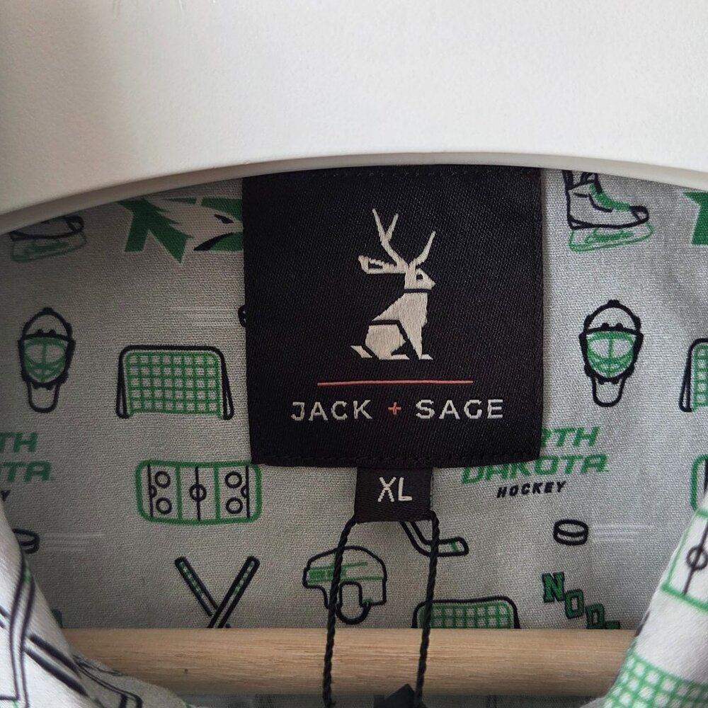 Jack & Sage Nodak Hockey Camp Shirt Mens Size XL North Dakota Sioux Shop NEW - Picture 5 of 8